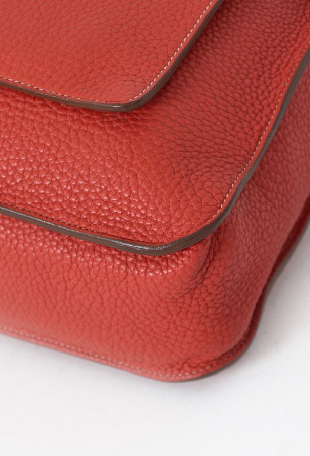 Hermès Orange Clémence Marwari Bag - 8