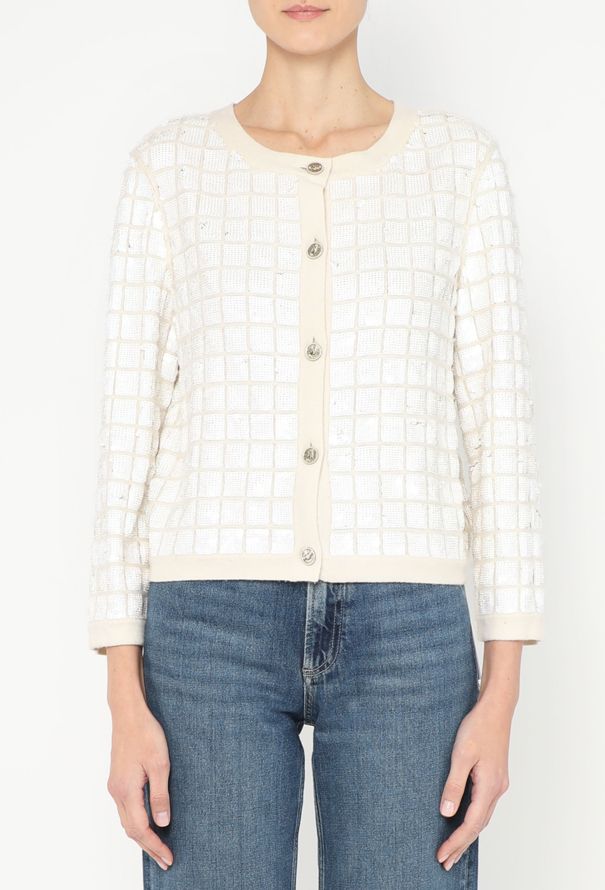 Chanel Sequin Cashmere Cardigan - 1