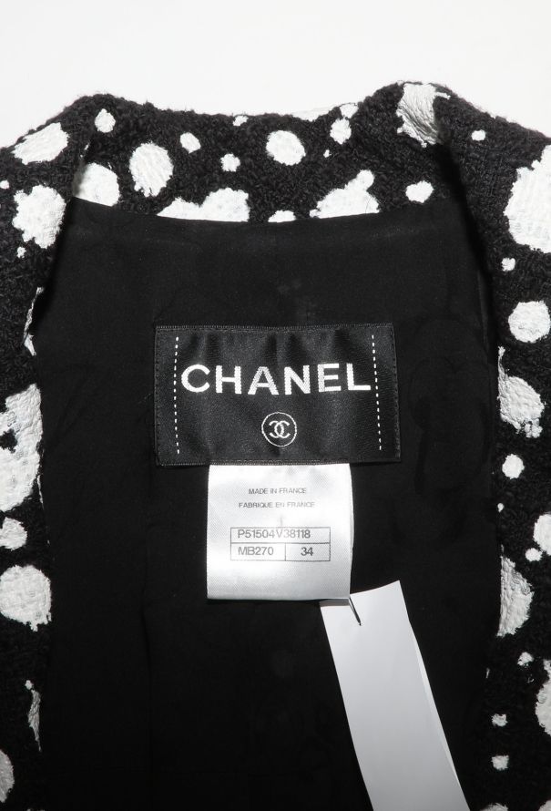 Chanel Bicolor Printed Tweed Jacket, 2015 - 7