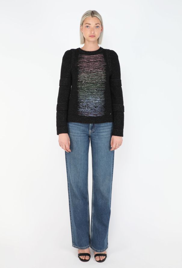 Chanel Iridescent Lamé 'CC' Sweater, F/W 2017 - 3