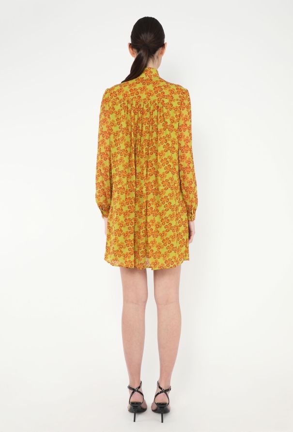 Saint Laurent S/S 2016 Chiffon Lavallière Dress - 4 Saint Laurent S/S 2016 Chiffon Lavallière Dress - 4