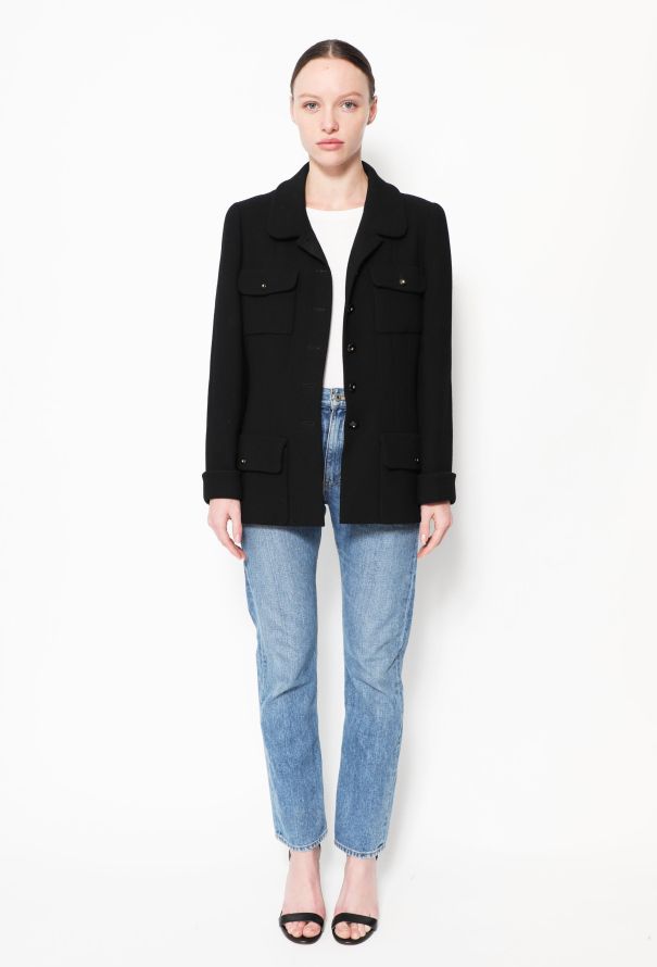 Chanel ICONIC F/W 1995 Pocketed Crêpe Jacket - 4