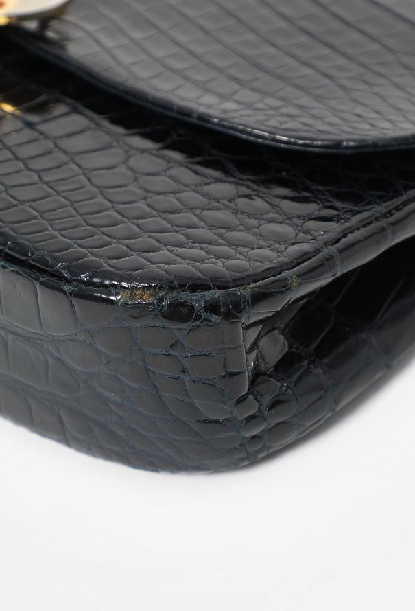 Dior '70s Porosus Shoulder Bag - 8