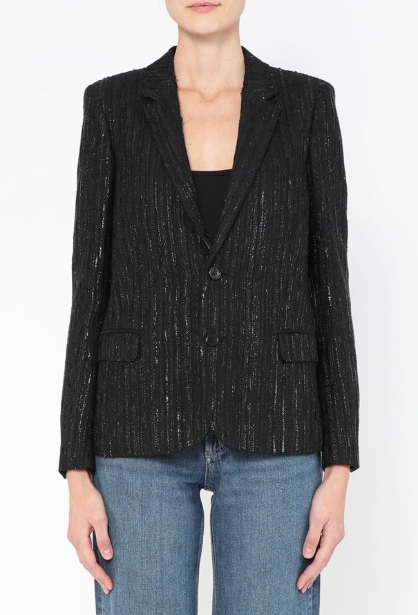 Saint Laurent 2018 Sequin Embroidered Blazer - 1