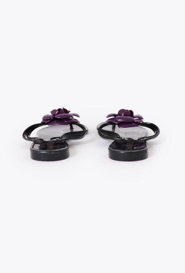 Chanel Camélia 'CC' Jelly Sandals - 4 Chanel Camélia 'CC' Jelly Sandals - 4