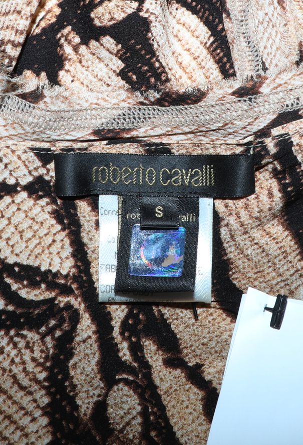 Roberto Cavalli 2004 Tiger Printed Crêpe Gown - 5
