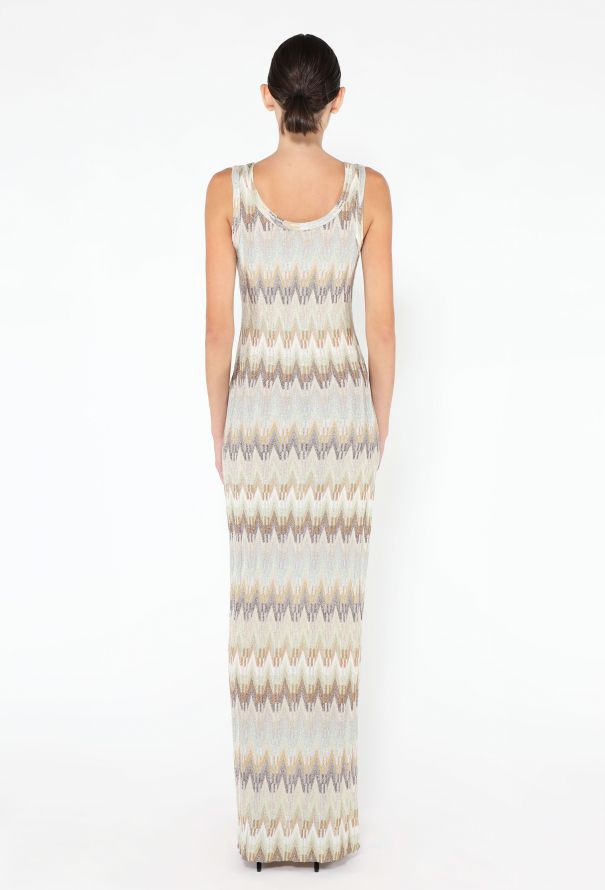 Missoni 2024 Chevron Lamé Maxi Dress - 4