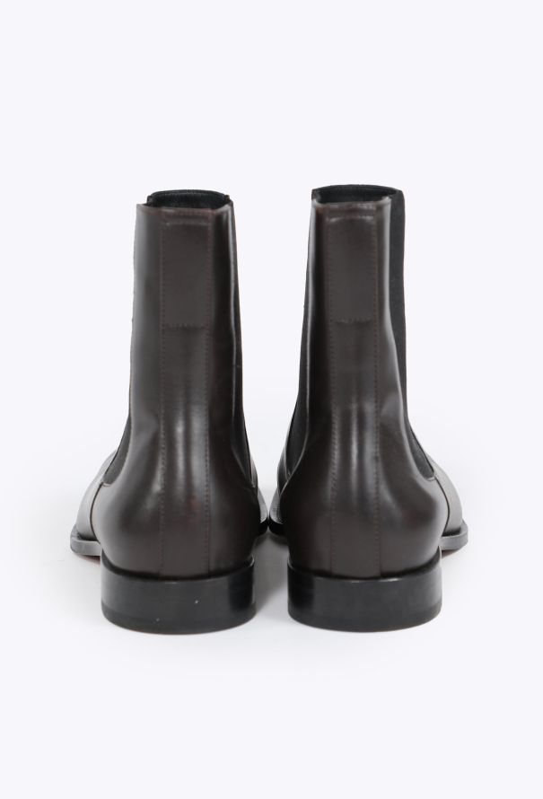 The Row 2024 Brown Leather Chelsea Boots - 4