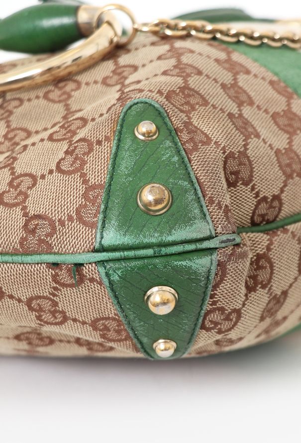 Gucci Monogram Horsebit Shoulder Bag - 8