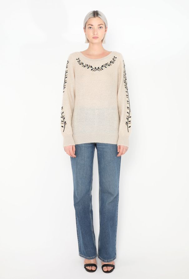 Chanel Embroidered Mohair Sweater - 2 Chanel Embroidered Mohair Sweater - 2