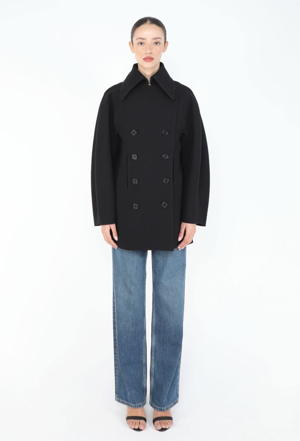Chloé 2019 Double-Breasted Crêpe Peacoat - 3