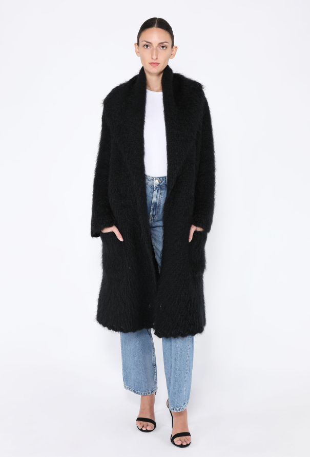 Hermès Brushed Mohair Capelet Coat - 2