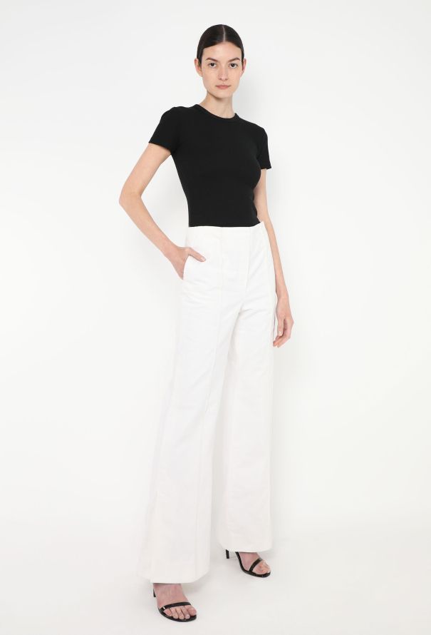 Céline Resort 2017 Sueded Bootcut Trousers - 3
