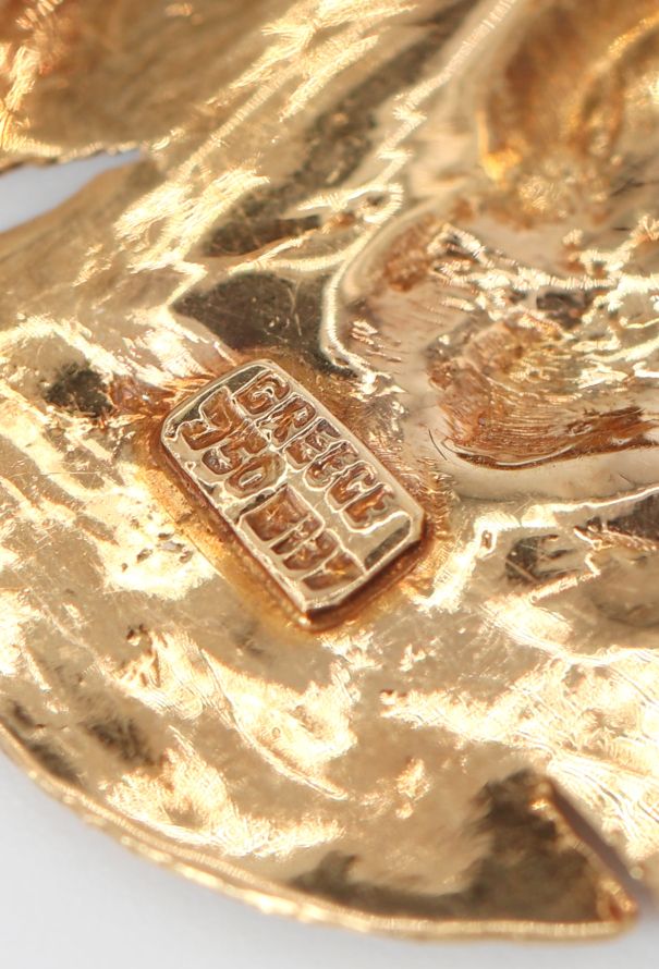 Vintage Fine Jewelry 18k Yellow Gold Roman Coin Brooch - 4 Vintage Fine Jewelry 18k Yellow Gold Roman Coin Brooch - 4