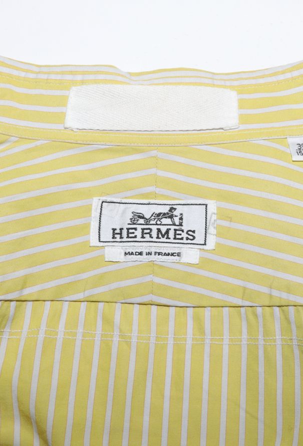 Hermès Bicolor Striped Cotton Shirt - 6