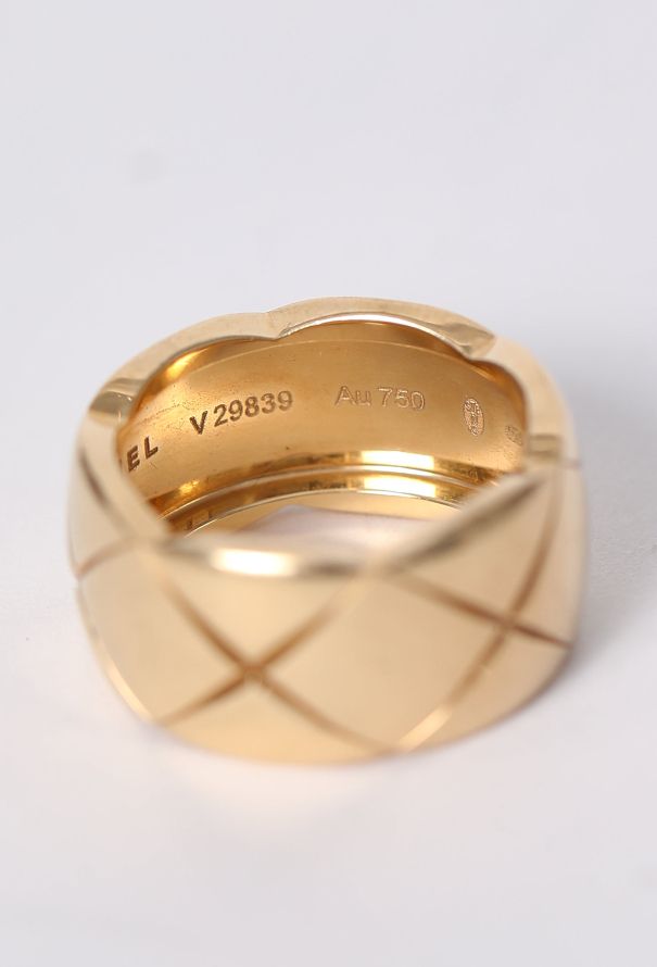 Chanel 18K Yellow Gold Coco Crush Ring - 5