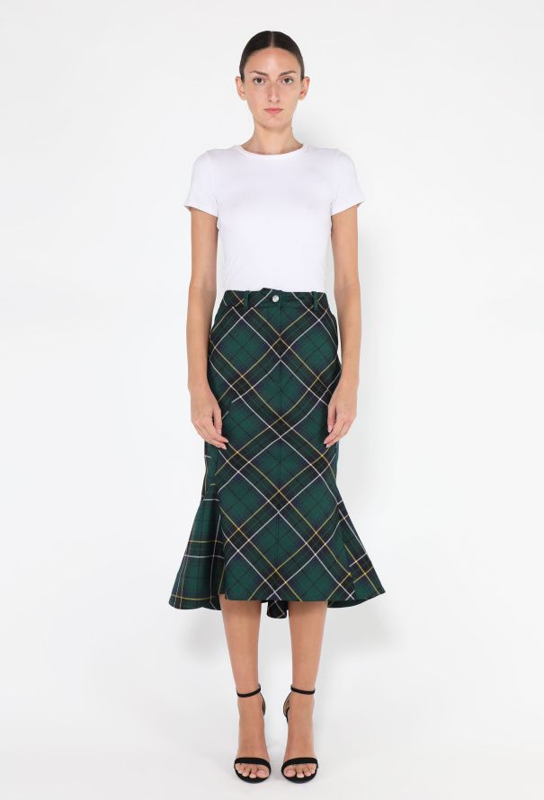 Alexander McQueen Tartan Flared Skirt, 2025 - 1