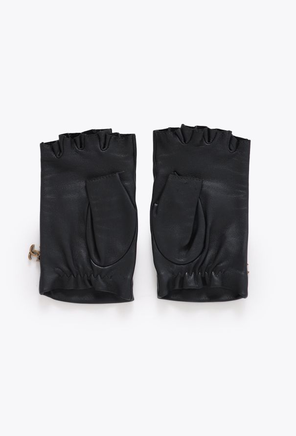 Chanel 2023 Lambskin Chainlink 'CC' Gloves - 4
