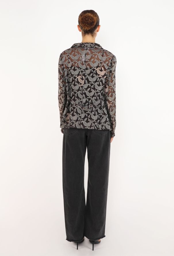 Dries Van Noten Brocade Paisley Tunic, Late 1990s - 4