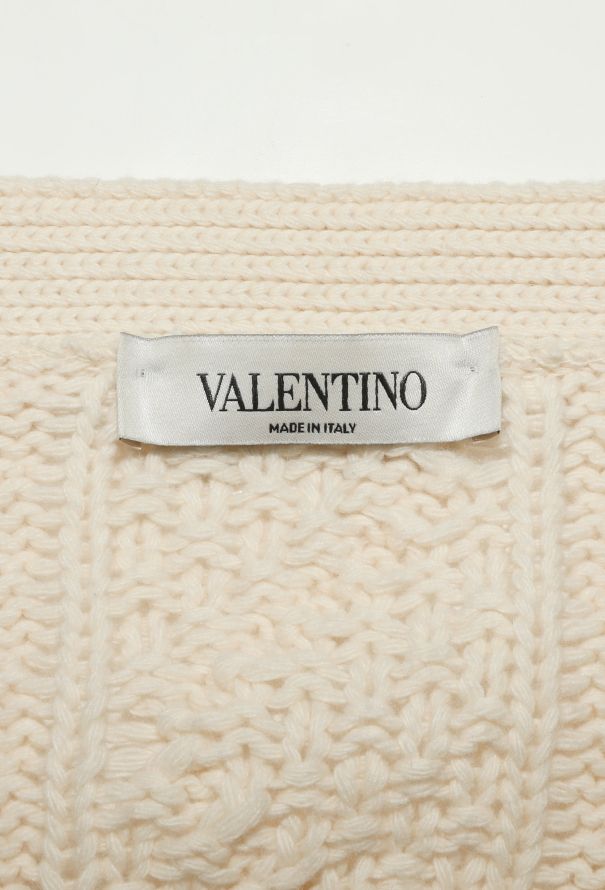 Valentino Cashmere Cable-Knit Cardigan - 5 Valentino Cashmere Cable-Knit Cardigan - 5