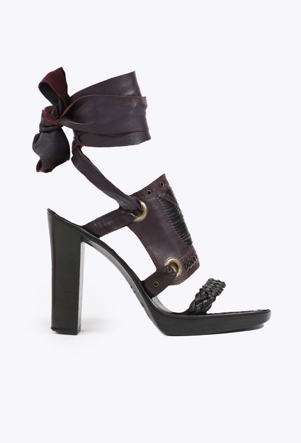 Saint Laurent Tom Ford F/W 2001 Bondage Heels - 1