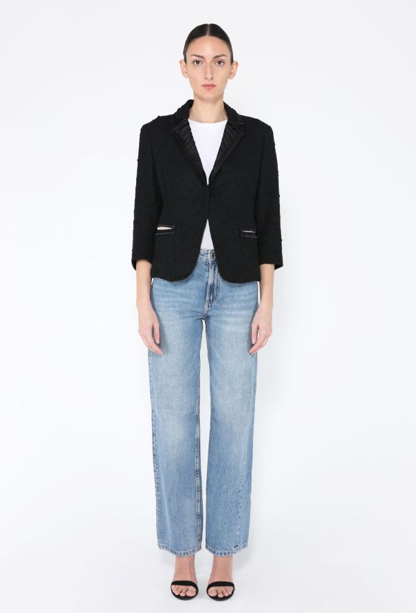 Prada Early 2000s Wool Tweed Blazer - 3