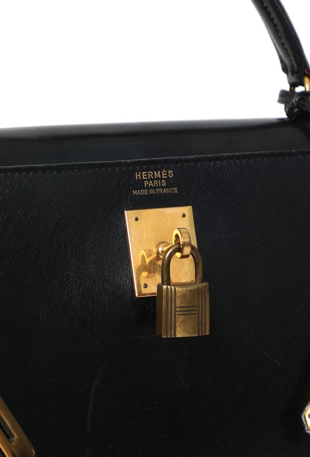 Hermès Vintage Black Box Kelly Sellier 32 - 12