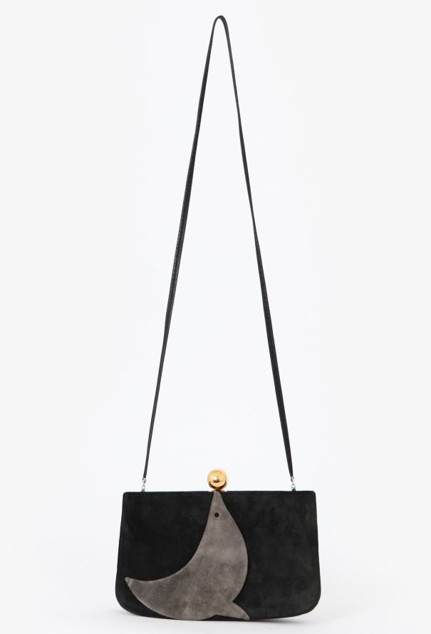 Hermès '80s Black Doblis Seal Sac à Malice - 1