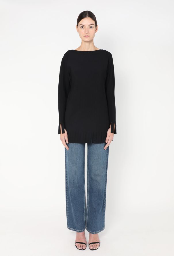 Alaïa Ribbed Fringe Trim Tunic - 2