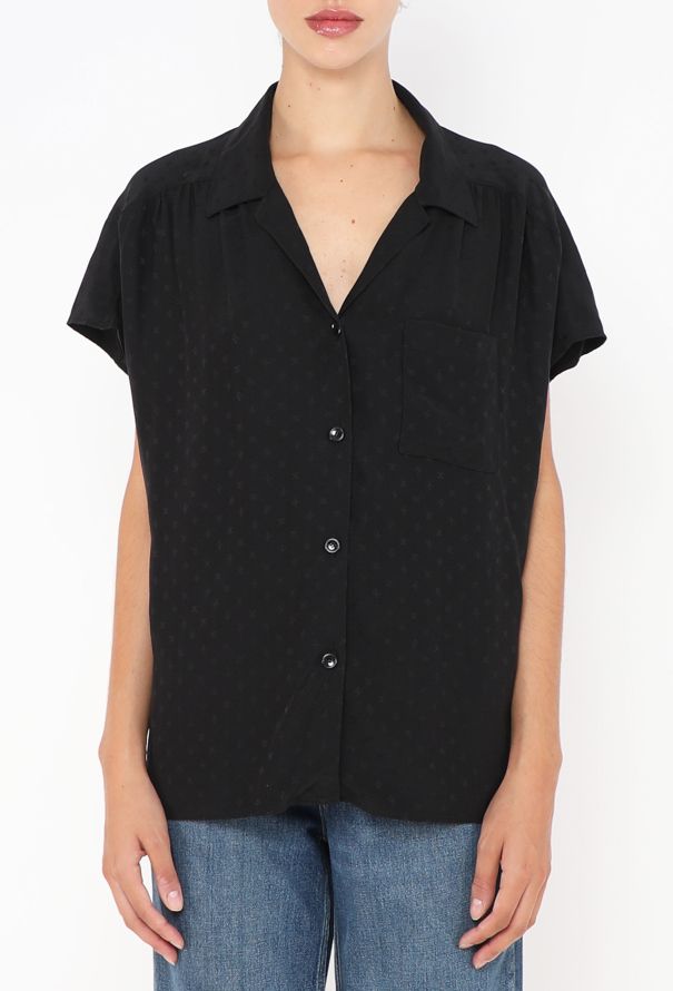 Céline 2022 Jacquard Triomphe Blouse - 1