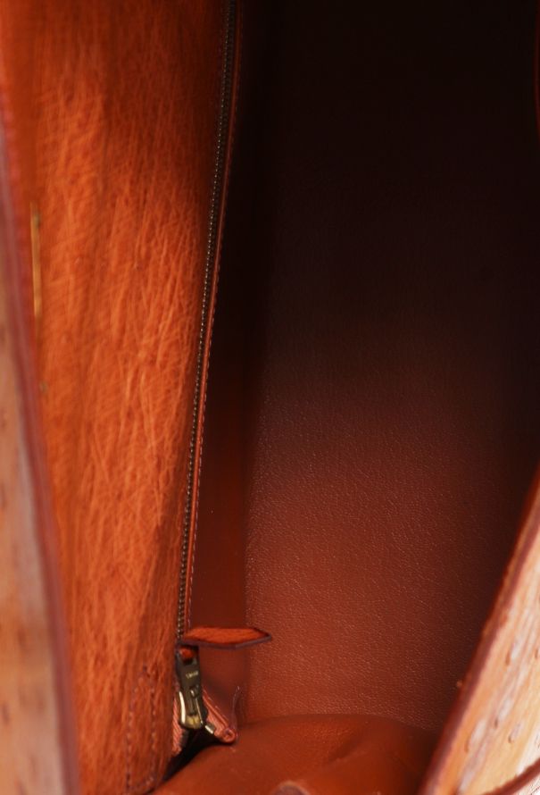 Hermès Gold Ostrich Sellier Kelly 28 - 15 Hermès Gold Ostrich Sellier Kelly 28 - 15