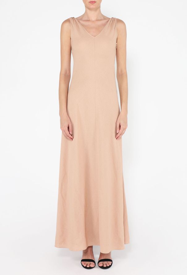 Loro Piana Callie Linen Bias-Cut Dress, 2022 - 3