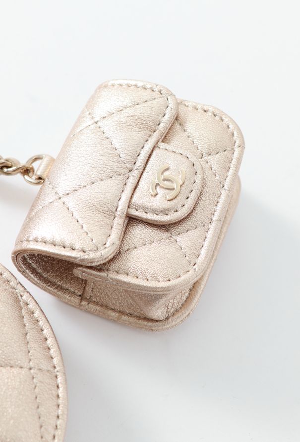 2024 Metallic Quilted Coin & Airpods Case | Authentic 2024 Metallic Quilted Coin & Airpods Case | Authentic