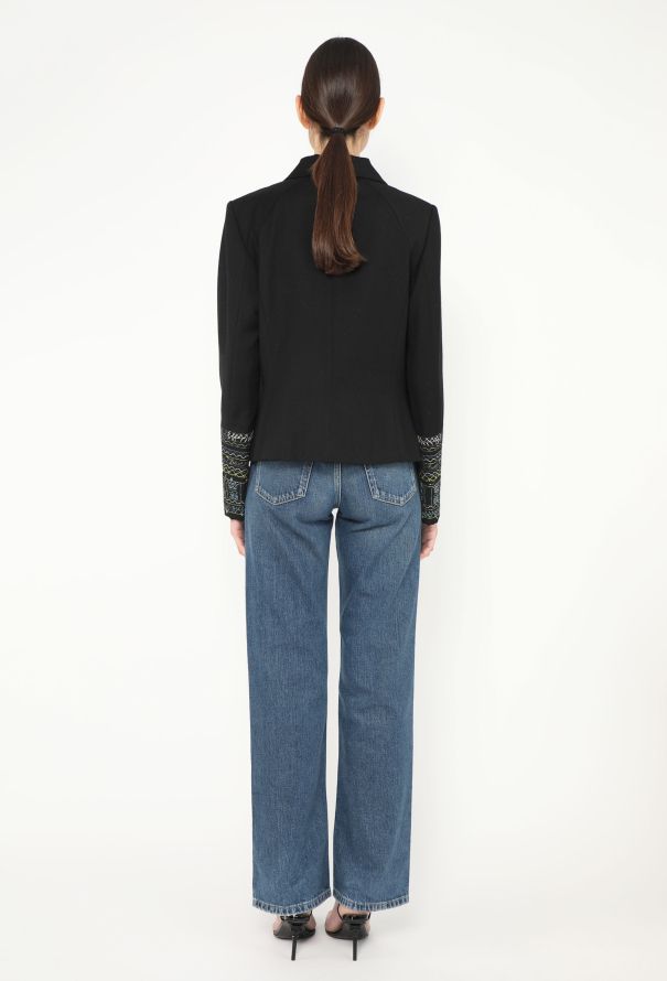 Kenzo 2022 Embroidered Twill Blazer - 4