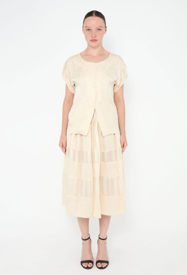 Silk Jacquard Skirt Ensemble - 5