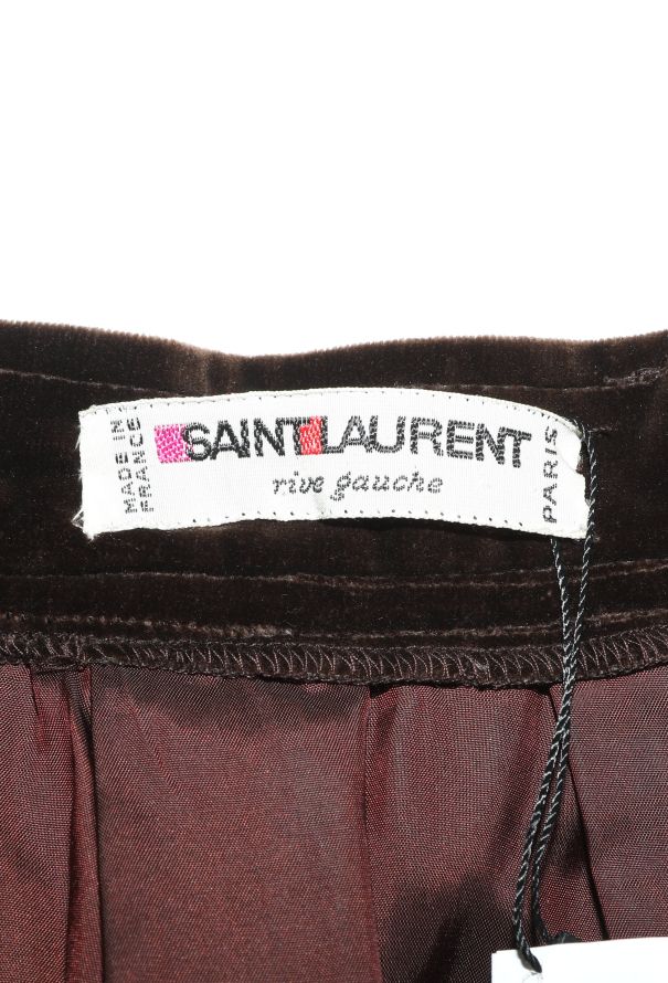 Saint Laurent '70s Velvet Pleated Skirt - 5