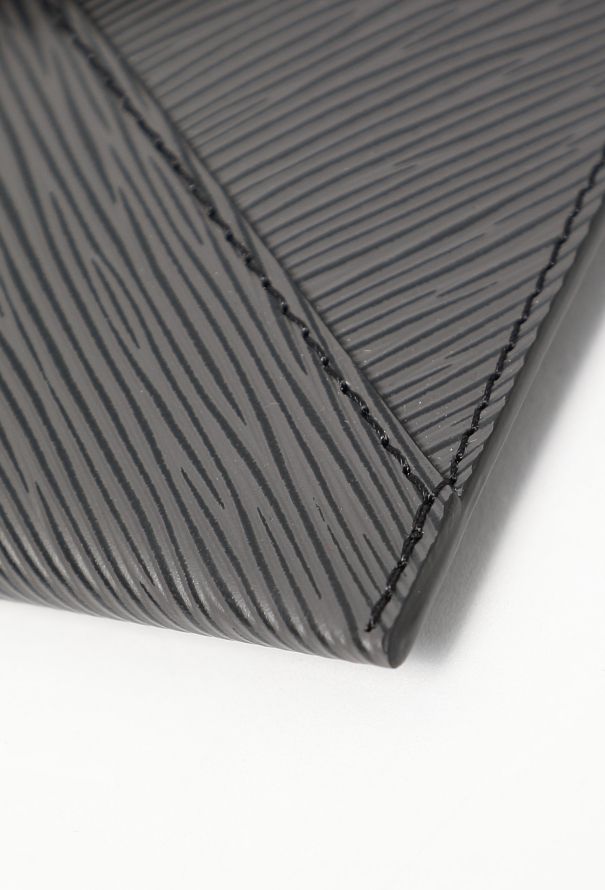 Louis Vuitton Matte Black Epi Envelope Pouch - 7 Louis Vuitton Matte Black Epi Envelope Pouch - 7
