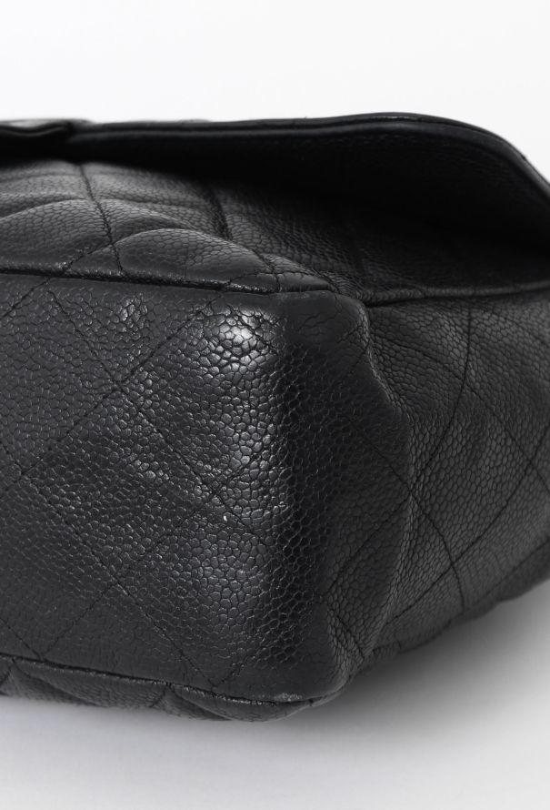 Chanel Black Caviar Jumbo Timeless Bag - 10