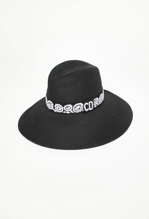 Dior Resort 2019 Embroidered Straw Hat - 1