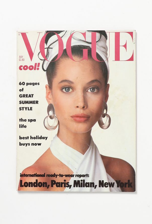 VOGUE UK July 1986 Christy Turlington Cover Issue - 1