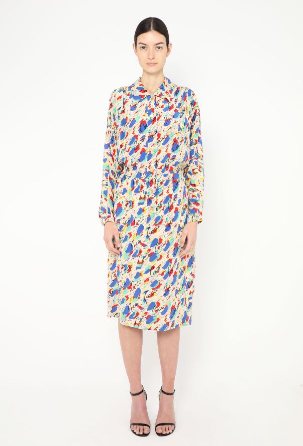 Chanel S/S 1986 ‘Coco’ Silk Dress - 6