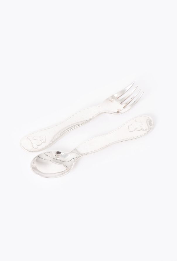 Vintage Objects & Decor Christofle Children Silverware Spoon and Fork - 2 Vintage Objects & Decor Christofle Children Silverware Spoon and Fork - 2