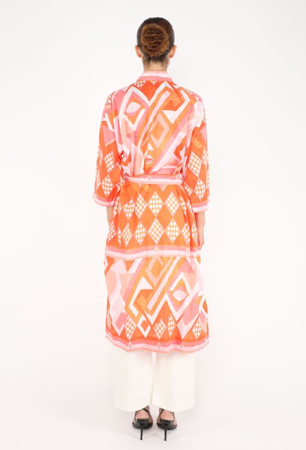 Emilio Pucci Belted Cotton Sarong, 1970s - 4