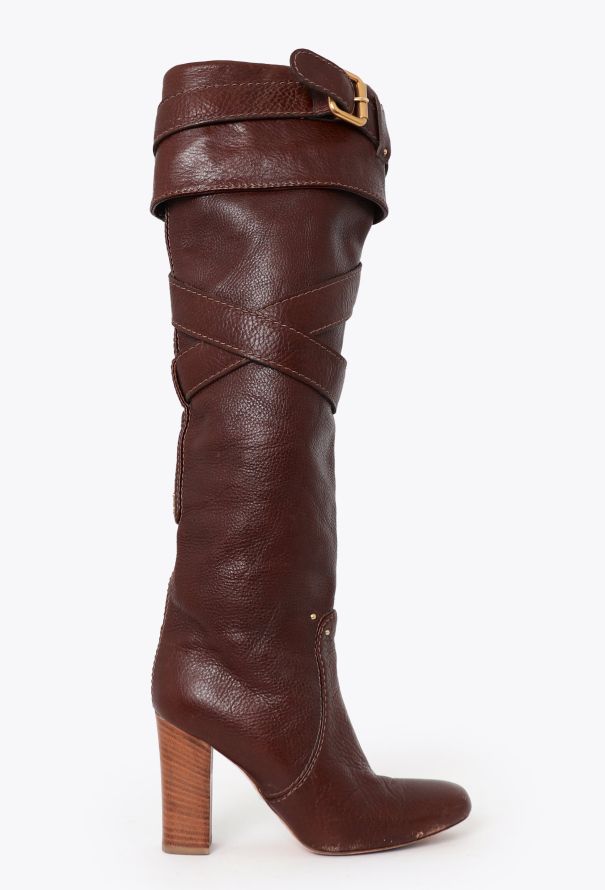 Chloé 2005 Paddington Leather Knee Boots - 1