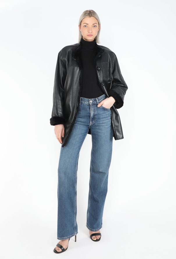 Saint Laurent '80s Shearling-Lined Leather Jacket - 3