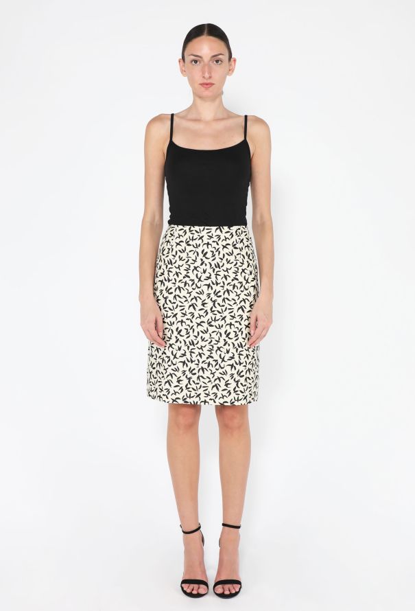 Loro Piana Silvia Swallows Printed Skirt, 2024 - 1