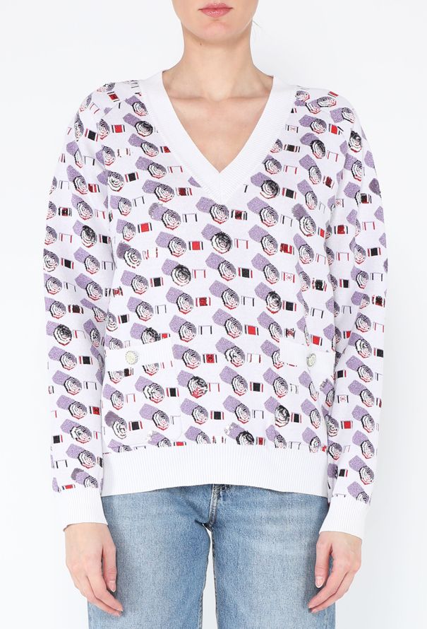 Chanel S/S 2019 Graphic Knit Pullover - 1