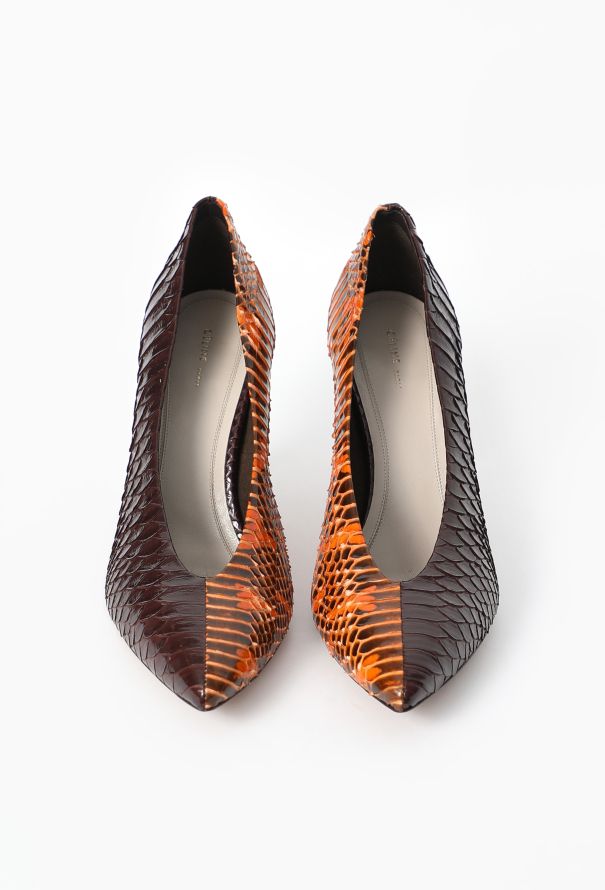 Céline S/S 2018 Python Bicolor Pumps - 1
