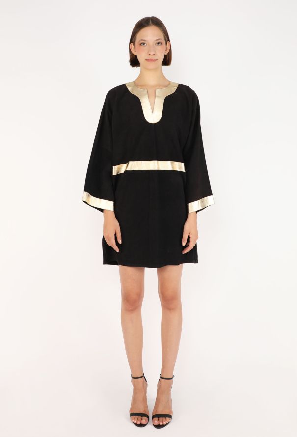Jean Muir Metallic Suede Dress, 1981 - 3