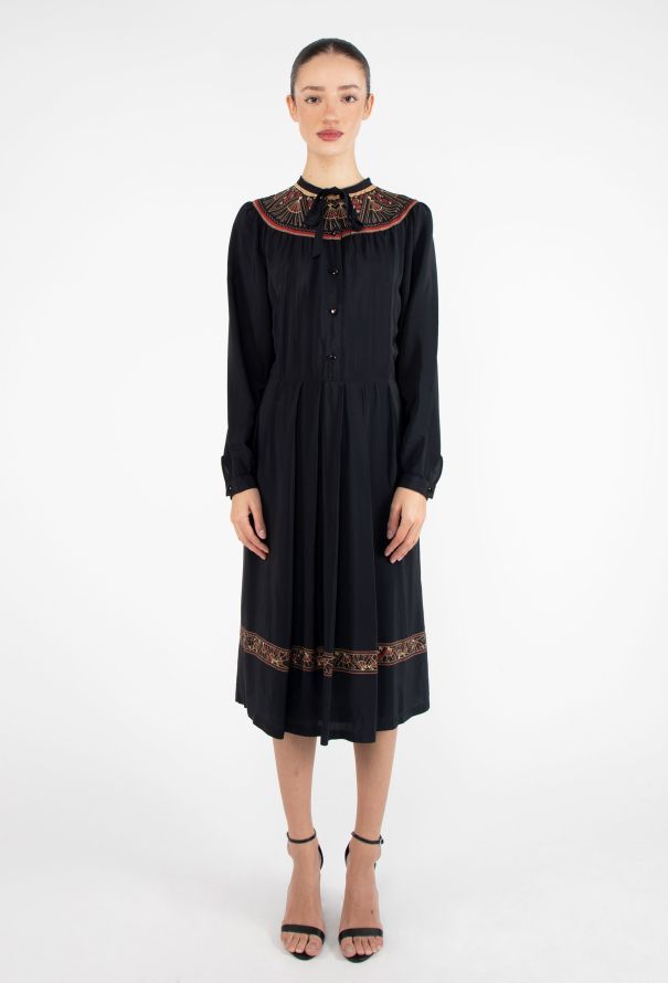 '70s Floral Printed Tunic Dress - 1